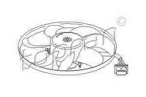 Вентилятор охлаждения двигателя для моделей: SEAT (AROSA, IBIZA,CORDOBA), SKODA (FABIA,FABIA,FABIA,FABIA), VOLKSWAGEN (