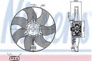Вентилятор охолодження двигуна для моделей: SEAT (AROSA, IBIZA, CORDOBA), SKODA (FABIA, FABIA, FABIA, FABIA, ROOMSTER, FABIA)