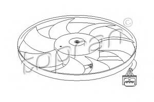 Вентилятор охлаждения двигателя для моделей: SEAT (IBIZA, CORDOBA,IBIZA,IBIZA), SKODA (FABIA,FABIA,FABIA,FABIA,ROOMSTER