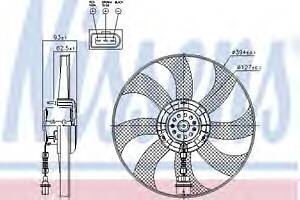 Вентилятор охолодження двигуна для моделей: SEAT (IBIZA, CORDOBA, IBIZA, IBIZA), SKODA (FABIA, FABIA, FABIA, FABIA,