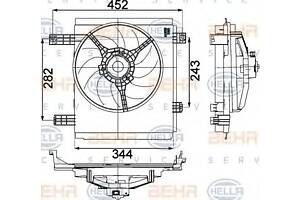 Вентилятор охлаждения двигателя для моделей: SMART (CITY-COUPE, FORTWO,FORTWO)