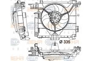 Вентилятор охлаждения двигателя для моделей: SMART (FORTWO, FORTWO)