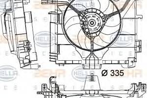 Вентилятор охолодження двигуна для моделей: SMART (FORTWO, FORTWO)