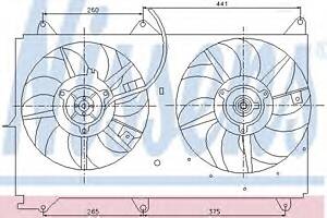 Вентилятор охолодження двигуна для моделей: TOYOTA (AVENSIS)