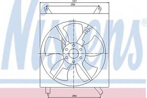 Вентилятор охолодження двигуна для моделей: TOYOTA (CAMRY)