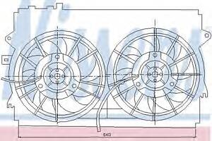 Вентилятор охолодження двигуна для моделей: TOYOTA (COROLLA, COROLLA, COROLLA)