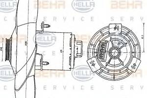 Вентилятор охлаждения двигателя для моделей: VOLKSWAGEN (PASSAT, PASSAT,TRANSPORTER,TRANSPORTER,TRANSPORTER,KOMBI,KOMBI