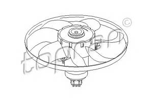 Вентилятор для охолодження двигуна для моделей:VOLKSWAGEN (PASSAT,PASSAT)