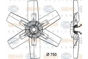 Вентилятор охлаждения двигателя для моделей: VOLVO (F)