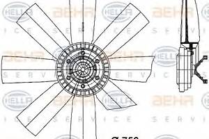 Вентилятор охлаждения двигателя для моделей: VOLVO (FH, FH,FL,NH)
