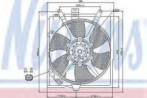 Вентилятор охлаждения двигателя для моделей: VOLVO (S40, V40)
