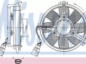Вентилятор охлаждения двигателя на A4, A6, A8, Passat B5, Superb