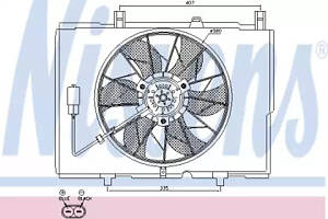 Вентилятор охлаждения двигателя на C-Class
