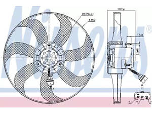 вентилятор охолодження двигуна