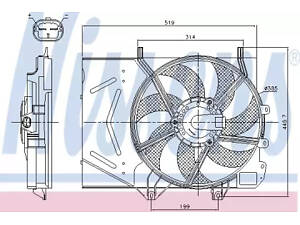 Вентилятор охлаждения двигателя: Вентилятор основного радиатора в ...