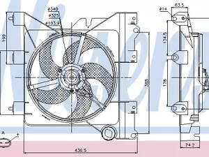 Вентилятор охлаждения двигателя