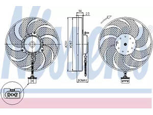 Вентилятор охлаждения двигателя