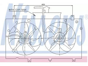 вентилятор охолодження двигуна
