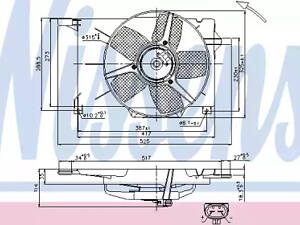 Вентилятор охлаждения двигателя