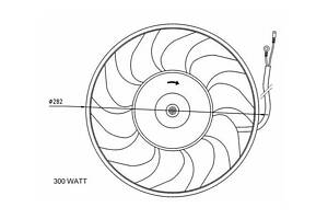 Вентилятор охлаждения радиатора 47072