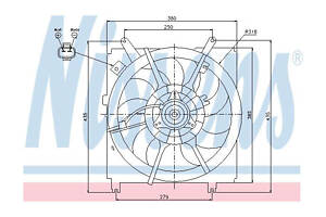 Вентилятор охлаждения радиатора 85238