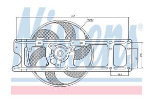 Вентилятор охлаждения радиатора 85253