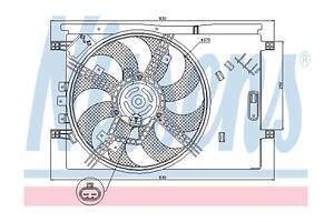 Вентилятор охлаждения радиатора 85564