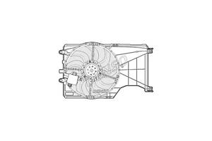 Вентилятор охлаждения радиатора DER20001