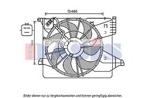 Вентилятор охлождения в сборе KIA 253802P500 на KIA SORENTO II (XM)