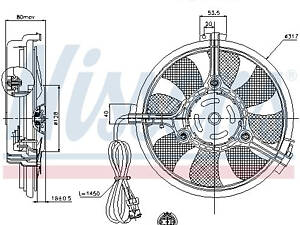Вентилятор охолодження NISSENS 85519