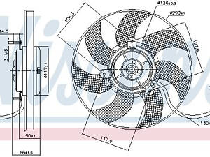 Вентилятор охолодження NISSENS 85680