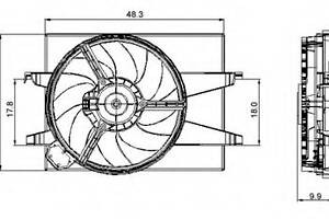 Вентилятор охолодження радіатора