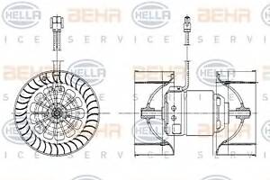 Вентилятор обігрівача для моделей: BMW (3-Series, 3-Series, 3-Series, 3-Series, 3-Series, X3)