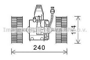 Вентилятор отопителя  для моделей: BMW (5-Series, 5-Series,6-Series,6-Series)