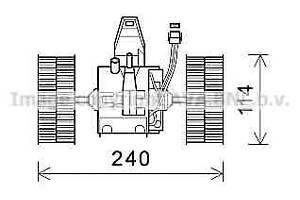 Вентилятор обігрівача для моделей: BMW (5-Series, 5-Series, 6-Series, 6-Series)