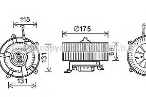 Вентилятор отопителя для моделей: BMW (7-Series)