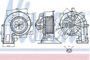 Вентилятор отопителя для моделей: FIAT (CROMA), OPEL (VECTRA,VECTRA,SIGNUM,VECTRA), SAAB (9-3,9-3,9-3,9-3X)