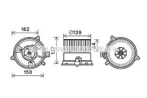 Вентилятор отопителя для моделей: FORD (FIESTA, FUSION,FIESTA)