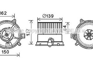 Вентилятор отопителя для моделей: FORD (FIESTA, FUSION,FIESTA)