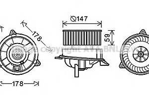 Вентилятор отопителя для моделей: FORD (FOCUS, FOCUS,FOCUS,MONDEO,MONDEO,MONDEO)