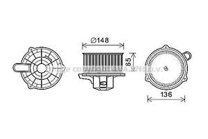 Вентилятор отопителя для моделей: KIA (PICANTO)