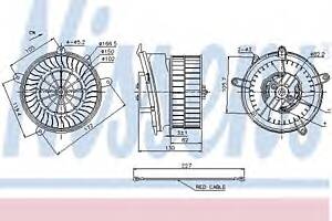 Вентилятор обігрівача для моделей: MERCEDES-BENZ (C-CLASS, C-CLASS, SLK, CLK, CLK)