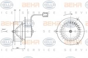 Вентилятор отопителя для моделей: MERCEDES-BENZ (T2-L, T2-L,T2-L,T2-L)