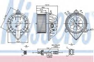 Вентилятор обігрівача для моделей: NISSAN (INTERSTAR, INTERSTAR, INTERSTAR), OPEL (MOVANO, MOVANO, MOVANO, MOVANO), RENAULT...