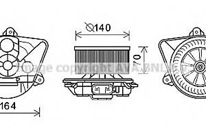 Вентилятор отопителя  для моделей: NISSAN (PRIMASTAR, PRIMASTAR,PRIMASTAR), OPEL (VIVARO,VIVARO,VIVARO), RENAULT (TRAFIC