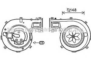 Вентилятор отопителя для моделей: OPEL (VECTRA, VECTRA,SIGNUM,VECTRA)