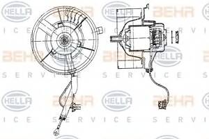 Вентилятор отопителя для моделей: SEAT (CORDOBA, IBIZA,INCA,AROSA,CORDOBA), VOLKSWAGEN (POLO,CADDY,POLO,CADDY)