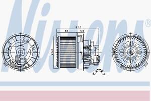 Вентилятор обігрівача для моделей: VOLVO (S80, V70, S60, XC70, XC90)