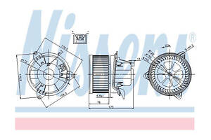 Вентилятор отопителя салона 87027