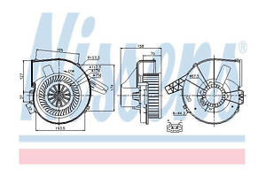 Вентилятор отопителя салона 87028